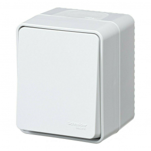 Выключатель одноклавишный Systeme Electric AtlasDesign Profi54 10A 250V белый ATN540115