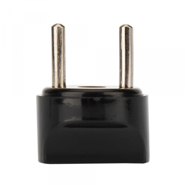 Адаптер сетевой (переходник) с Евро А/F на вилку С1 CEE 7/2 'ПИТЕР' 6А б/з черный PROCONNECT (пакет БОПП 1 шт/уп.) 11-1067-9