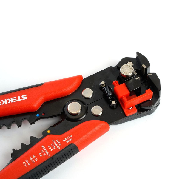 Автоматический многофункциональный инструмент для зачистки кабеля (стриппер) STEKKER, 0,5-6мм, WSC-001