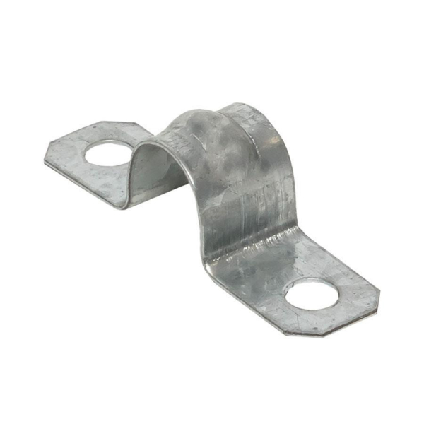 Скоба металлическая двухлапковая d16-17 мм (10 шт) EKF PROxima sm-2-16-17-r