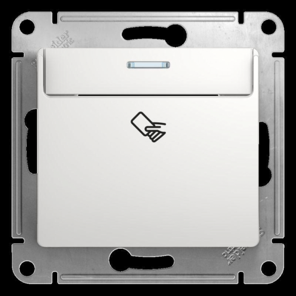 Выключатель одноклавишный карточный Systeme Electric Glossa 10A 250V белый GSL000169 Выключатель одноклавишный карточный Systeme Electric Glossa 10A 250V белый GSL000169
