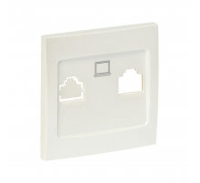 Валенсия лицевая панель розетки RJ-45 1-местная жемчуг EKF PROxima ESK01-L-035-50