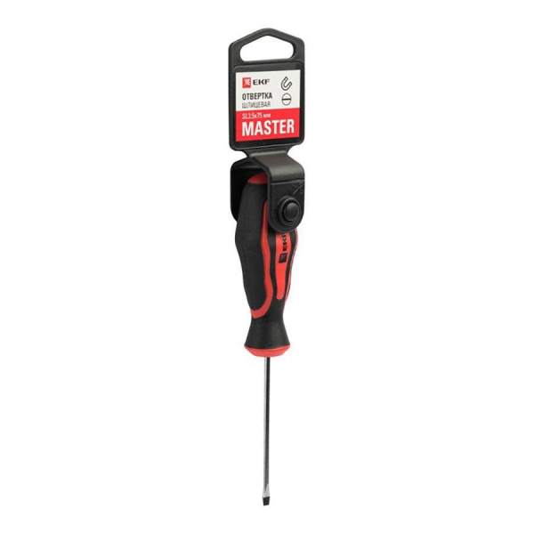 Отвертка Master SL3.5x75 мм EKF Basic sl-3.5-75-mas