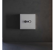 Накладка для розетки телевизионной оконечной TV+SAT, S70 (серый) Voltum VLS001616