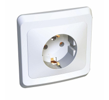Розетка 2К+З Systeme Electric Этюд 16A 250V белая PC16-003B