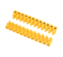Клеммная винтовая колодка KВ-35 10-35, ток 80 A, полипропилен желтый REXANT (10 шт./уп.) 07-5035-3