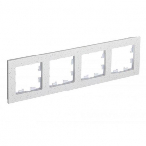 Рамка 4-постовая Systeme Electric AtlasDesign Nature крем роял ATN343104