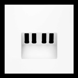 Накладка для розетки акустической 4-местной , S70 (белый матовый) Voltum VLS001502