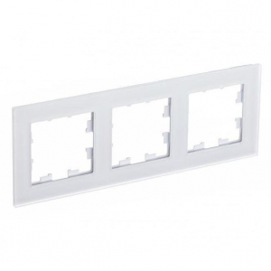 Рамка 3-постовая Systeme Electric AtlasDesign Nature белая ATN330103