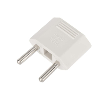 Адаптер сетевой (переходник) с Евро А/F на тонкую вилку С1 плоский «Тефаль» 6А б/з белый PROCONNECT (пакет БОПП 1 шт/уп.) 11-1041-9
