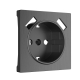 Накладка для розетки USB Werkel графит рифленый W1179504 4690389158667