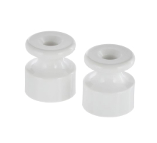 Фиксатор LK Studio кабеля (изолятор) для внешней проводки кабеля (белый) LK Vintage (1уп = 5шт) 888304-5