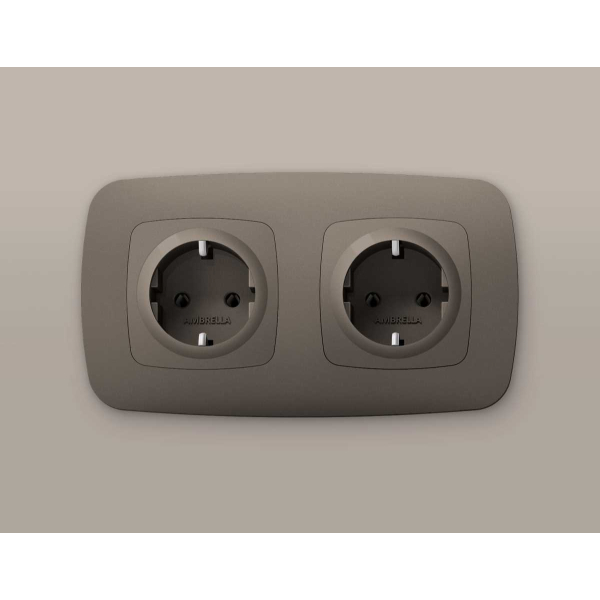 Лицевая панель розетки AMBRELLA VOLT OP6360
