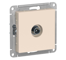 ТВ-розетка проходная Systeme Electric AtlasDesign бежевая ATN000292