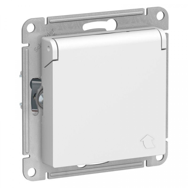 Розетка 2К+З Systeme Electric AtlasDesign 16A 250V со шторками и крышкой белая ATN000146 Розетка 2К+З Systeme Electric AtlasDesign 16A 250V со шторками и крышкой белая ATN000146