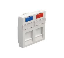 Лицевая панель информационной розетки RJ45/12 2 модуля LK Studio LK45 87002