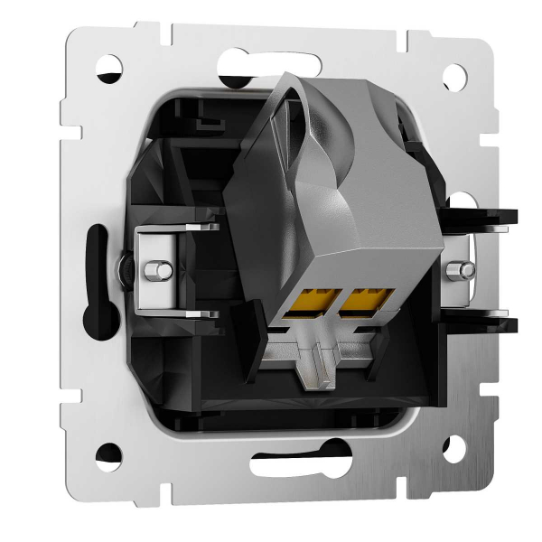Розетка Ethernet RJ-45 cat. 6A экранированная (черный матовый) W5120108/ a069685 Розетка Ethernet RJ-45 cat. 6A экранированная (черный матовый) W5120108/ a069685