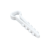 Дюбель-хомут (5х10 мм) для плоского кабеля белый (50 шт.) EKF PROxima plc-cd-5x10w