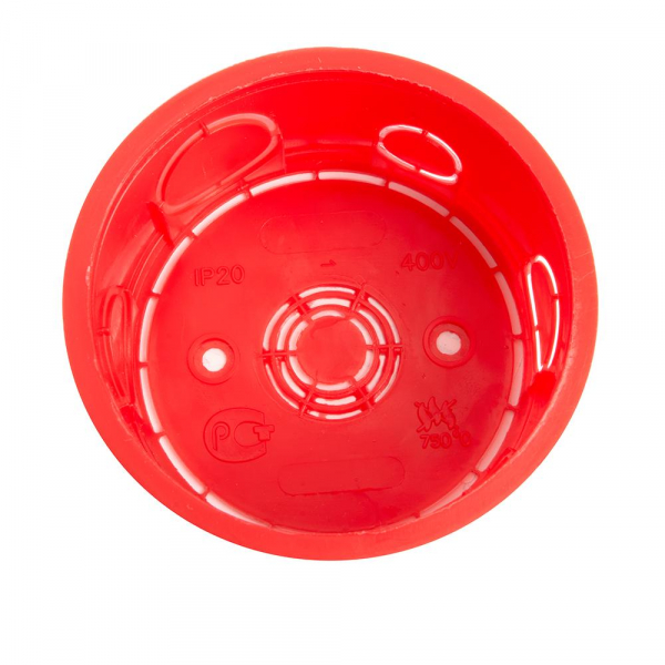 Коробка монтажная для сплошных стен, с крышкой, D80*40мм STEKKER EBX30-01-1-20-80, красный Коробка монтажная для сплошных стен, с крышкой, D80*40мм STEKKER EBX30-01-1-20-80, красный