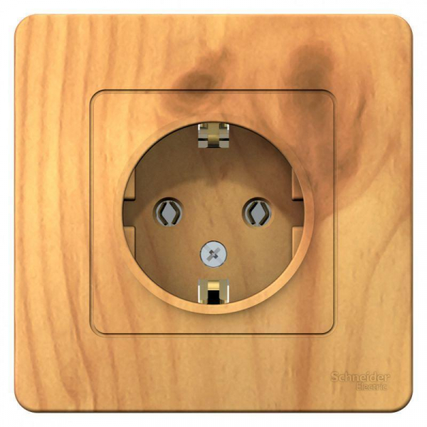 Розетка 2К+З Systeme Electric Blanca 16A 250V ясень BLNRS001015 Розетка 2К+З Systeme Electric Blanca 16A 250V ясень BLNRS001015