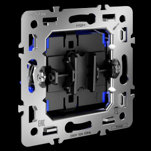 Механизм выключателя с самовозвратом одноклавишного 10А, S70 Voltum VLS0106M