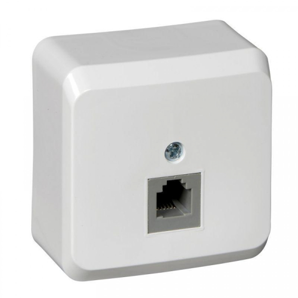 Розетка телефонная RJ11 Systeme Electric Этюд белая TELA-001B Розетка телефонная RJ11 Systeme Electric Этюд белая TELA-001B