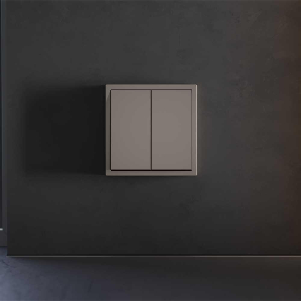 Клавиши для выключателя/переключателя двухклавишного, S70 (капучино) Voltum VLS000314