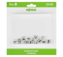 2273-202 Экcпресс-клемма, 2-проводная до 2,5 мм², (20 шт/уп) WAGO 07-5131-20