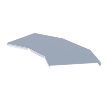 Крышка на угол 45 град. горизонтальный для лестничнго лотка 500 мм EKF kglt45500