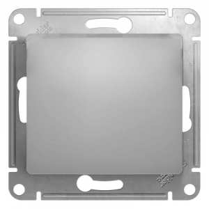 Переключатель одноклавишный перекрестный Systeme Electric Glossa 10A 250V алюминий GSL000371