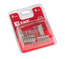 Строительно-монтажная клемма СМК 2273-245 (с пастой) 5 отверстий 0,5-2.5 мм2 блистер (5шт.) EKF PROxima plc-smk-2273-245b