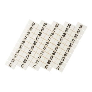 Маркеры для JXB-ST 6 с нумерацией 50-100 (100 шт.) EKF PROxima zb-st-6-50-100