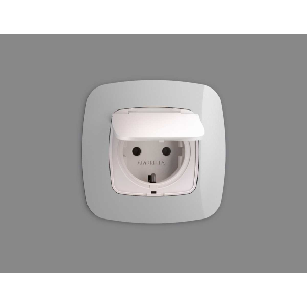 Лицевая панель розетки AMBRELLA VOLT OP2080