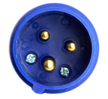 Вилка прямая ST-013 16А 220В 2P+PE IP44, PPG16-013-44, Stekker