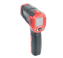 Дистанционный измеритель температуры (пирометр), 2 батареи тип ААА 1,5В, черный/красный MTM HT650A 49998