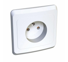 Розетка 2К Systeme Electric Этюд 16A 250V белая PC16-001B