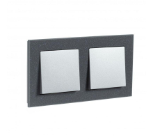 Рамка 2-постовая Systeme Electric AtlasDesign Nature айс грей ATN343202