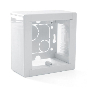Коробка монтажная для открытой установки модульная подъемная 88*88*42,5мм, белый (К-440) EBX20-04-1 39928
