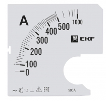 Шкала сменная для A961 500/5А-1,5 EKF PROxima s-a961-500
