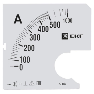 Шкала сменная для A961 500/5А-1,5 EKF PROxima s-a961-500