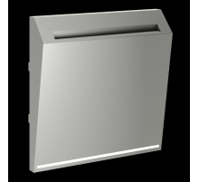 Накладка для выключателя карточного, S70 (сталь) Voltum VLS002605