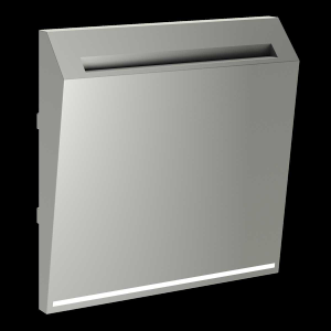 Накладка для выключателя карточного, S70 (сталь) Voltum VLS002605