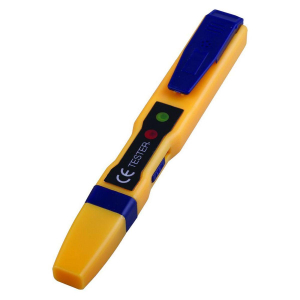 Тестер STEKKER TST1000-1 напряжения контактный/бесконтактный до1000V, желтый