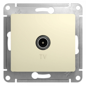 ТВ-розетка Systeme Electric Glossa бежевая GSL000293