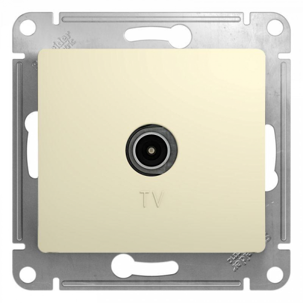 ТВ-розетка Systeme Electric Glossa бежевая GSL000293 ТВ-розетка Systeme Electric Glossa бежевая GSL000293