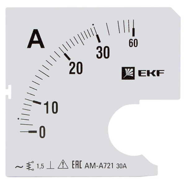 Шкала сменная для A721 30/5А-1,5 EKF PROxima s-a721-30 Шкала сменная для A721 30/5А-1,5 EKF PROxima s-a721-30