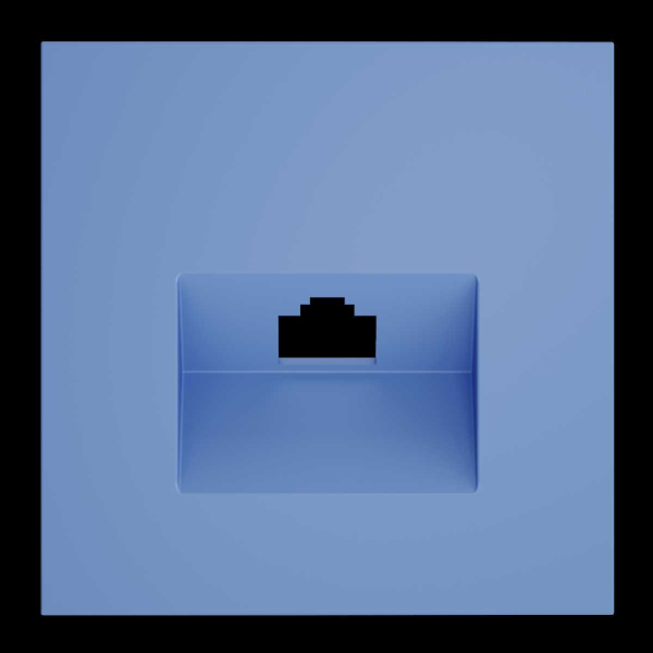 Накладка для розетки компьютерной RJ45 кат.6, S70 (деним) Voltum VLS001315