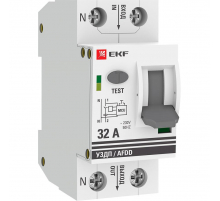 Устройство защиты от дугового пробоя (УЗДП) 1P+N 32А EKF PROxima afdd-2-32-pro