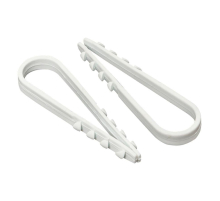 Дюбель-хомут для круглого кабеля (11-18мм) белый (100шт.) EKF PROxima plc-ncc-11x18w