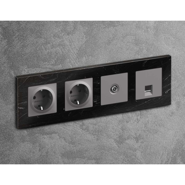 Лицевая панель ТВ-розетки AMBRELLA VOLT AP5130